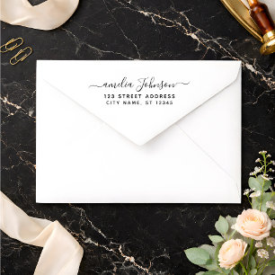 Handwriting Style Personalised Name & Address Self-inking Stamp
