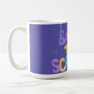 Handwritten Back to School Watercolors Design. Coffee Mug