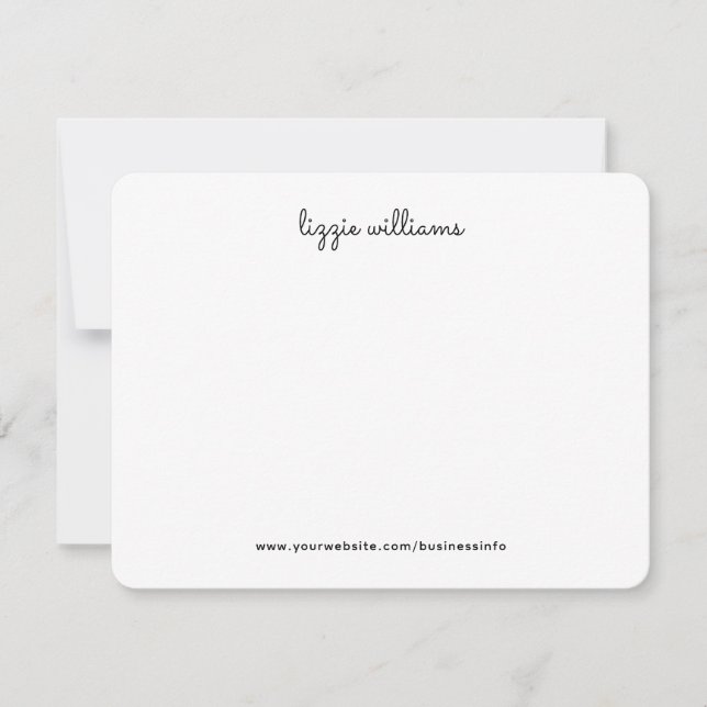 Handwritten Calligraphy Card (Front)
