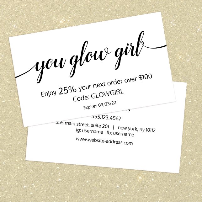 Handwritten Calligraphy Customer Loyalty Discount (Creator Uploaded)