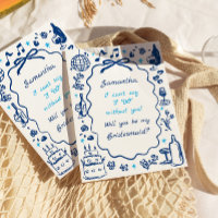 Handwritten Champagne Bridesmaid Proposal