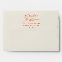 Handwritten Colourful Fun Retro Whimsical Wedding 