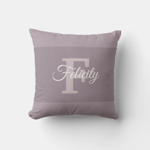 Handwritten Custom Elegant Name Monogram Initial F Cushion