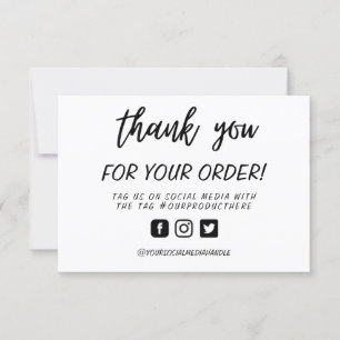 Handwritten Custom Thank you Media Insert