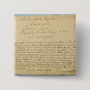 Handwritten dedication 'Brandenburger Concertos' 15 Cm Square Badge