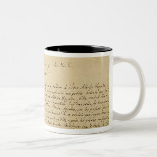 Handwritten dedication 'Brandenburger Concertos' Two-Tone Coffee Mug