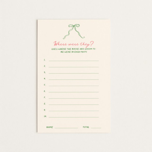 Handwritten Downloadable Where were they Game Poster (Creator Uploaded)