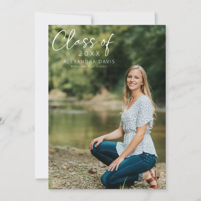 Handwritten Graduation Announcement Party Invite (Front)