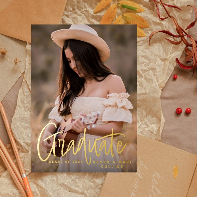 Handwritten Headline Graduation Invitation (Creator Uploaded)