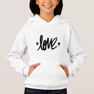 Handwritten Love Baby Girl Hoodie