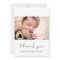 Handwritten minimalist Baby shower thank you card