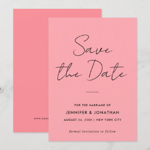 Handwritten Modern Template Simple Blush Pink