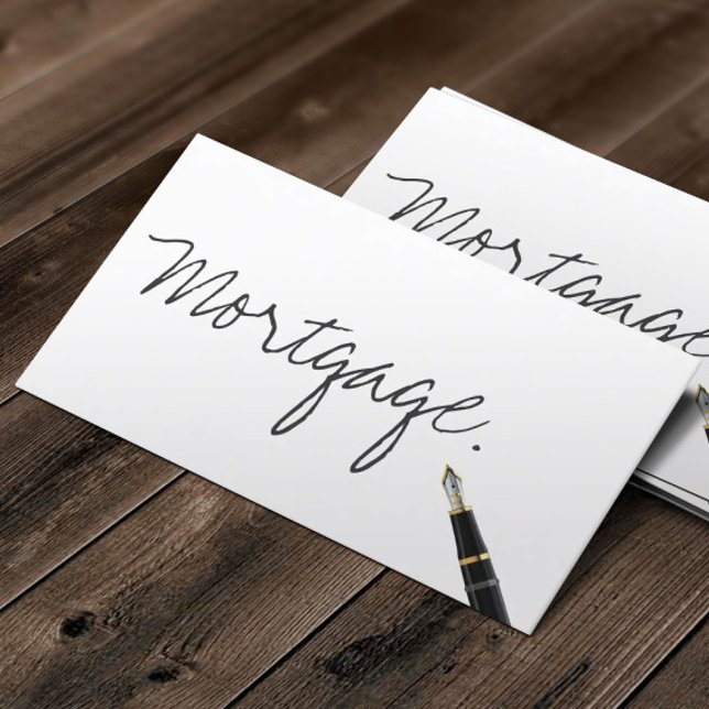 Handwritten Mortgage Agent Business Card (Creator Uploaded)