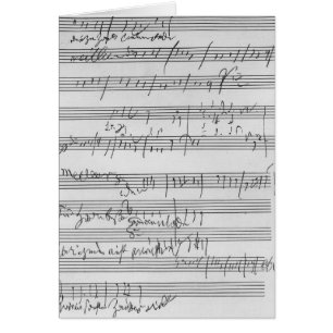 Handwritten musical score