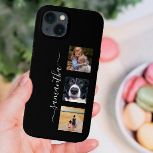 Handwritten Name Photo Collage Template Custom Case-Mate iPhone 14 Case