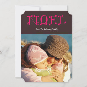 handwritten NOEL Holiday Card