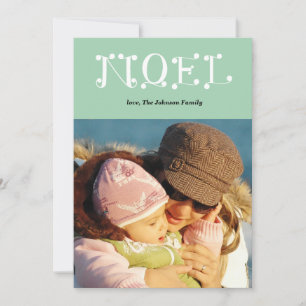 handwritten NOEL Holiday Card