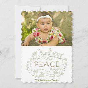 handwritten peace holiday