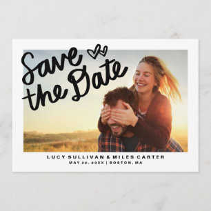 Handwritten Photo Save the Date Frame