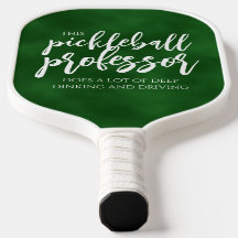 Handwritten Pickleball Professor Dinks Chalkboard