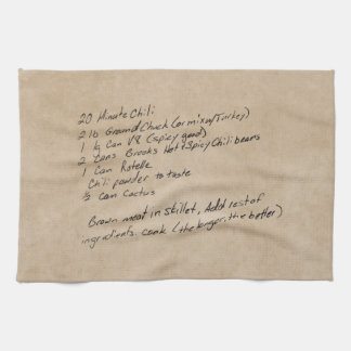 Handwritten Recipe Family Keepsake Custom Photo Tea Towel