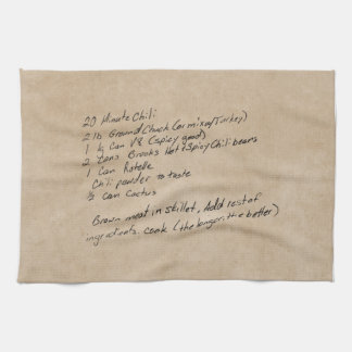 Handwritten Recipe Family Keepsake Custom Photo Tea Towel