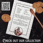 Handwritten  Recipe Keepsake Buffalo Add Photo  Tea Towel<br><div class="desc">Taupe Tan Gray Buffalo plaid. Add a photo Template kitchen towel. Type in your own recipe or keep my grandma's cookie recipe.
Create your own Recipe keepsake. Our Personalized products are great gifts for any reason.</div>