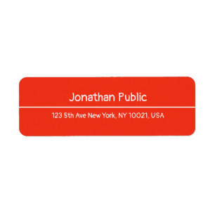 Handwritten Red Christmas Template Return Address Label