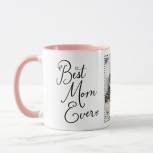 Handwritten Script Best Mum Ever Photo Mug