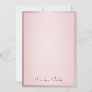 Handwritten Script Elegant Rose Gold Template