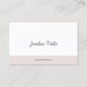 Handwritten Script Elegant Simple Template Modern Business Card