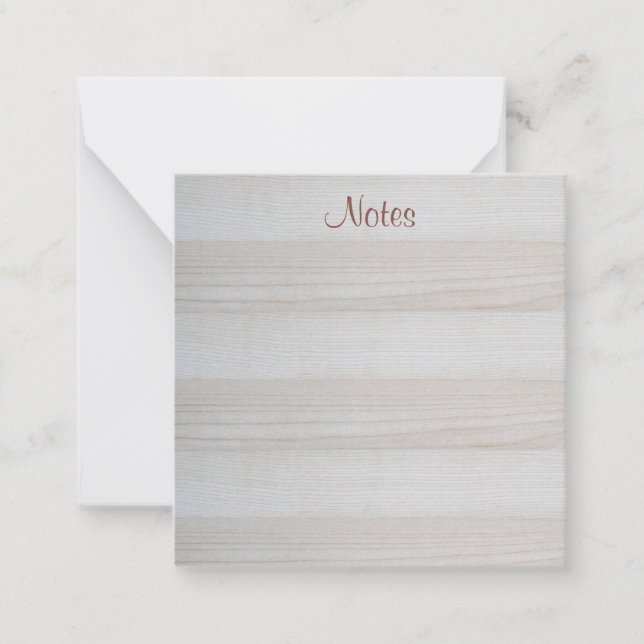 Handwritten Script Elegant Template Wood Look (Front)