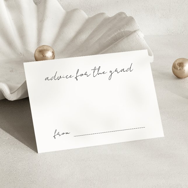 Handwritten Script Graduation Advice for the Grad Enclosure Card (Creator Uploaded)