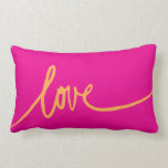 Handwritten Script Love Throw Pillow<br><div class="desc">The word Love written in beautiful script. Decorate your home with this bold,  edgy look. Handwritten style is on trend and chic.</div>