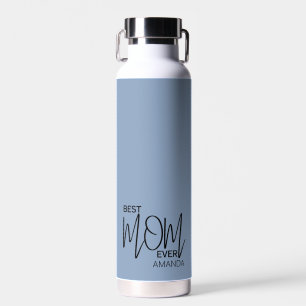 Handwritten Script Minimalist Best Mum Ever  Water Bottle