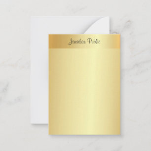 Handwritten Script Name Elegant Gold Template