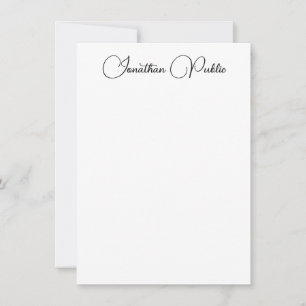 Handwritten Script Name Modern Vertical Template