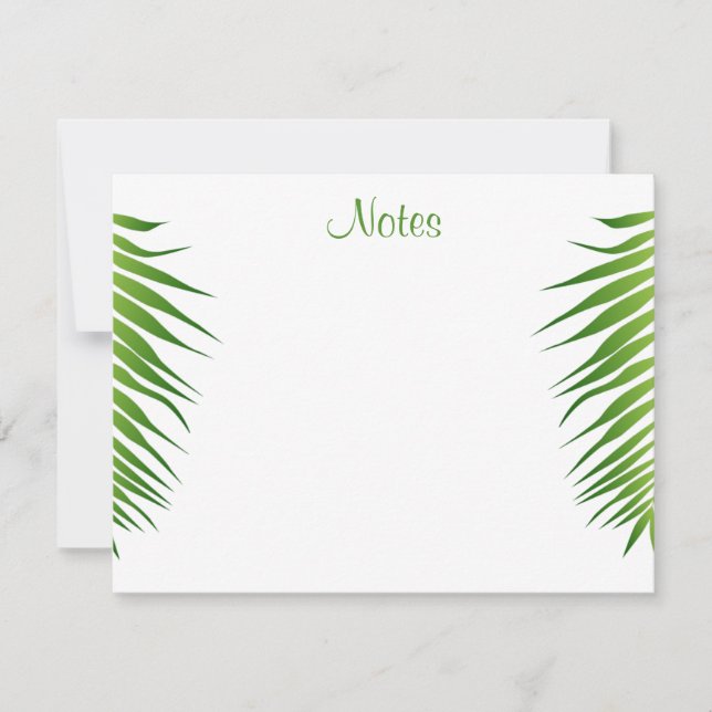 Handwritten Script Palm Leaves Template Floral (Front)