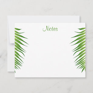 Handwritten Script Palm Leaves Template Floral