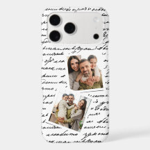 Handwritten Script Personalized 2 Photo Layout