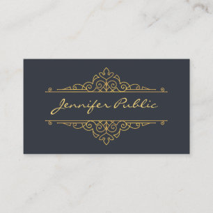 Handwritten Script Professional Elegant Plain Business Card