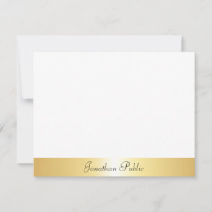 Handwritten Script Text Name Gold Template