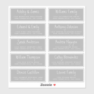 Handwritten Script Wedding Guest Address Labels