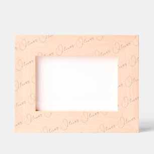 Handwritten-Style Personalized Wood Frame, 7x5, Etched Frames