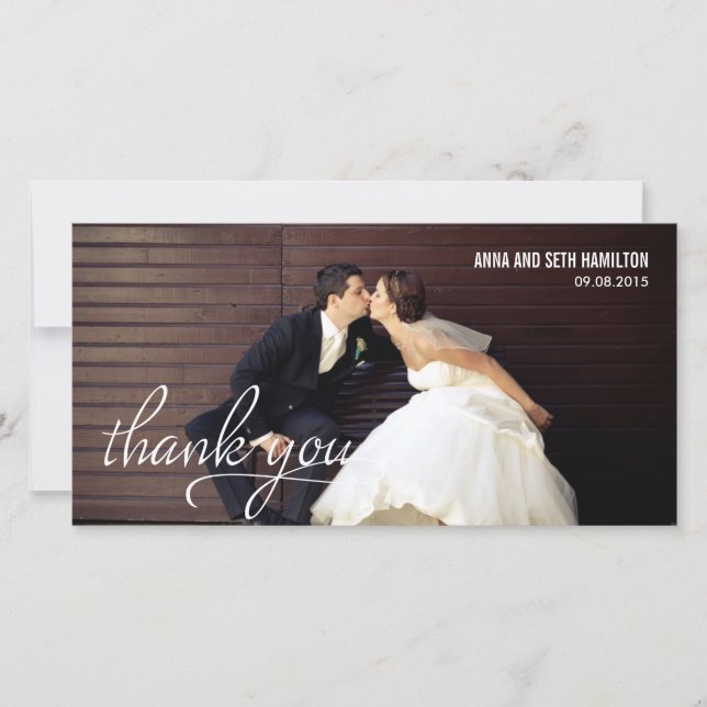 HANDWRITTEN Thank You Cards - White (Front)