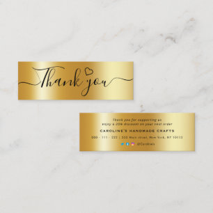 Handwritten Thank You Insert for Small Business