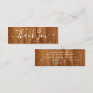 Handwritten Thank You Insert for Small Business
