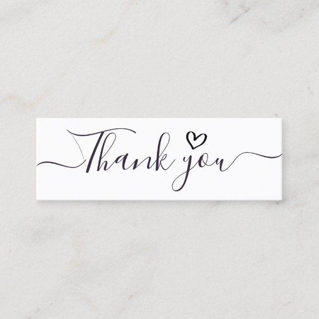 handwritten thank you script insert business (Front)
