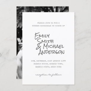 Handwritten Typeset PHOTO Invites Couples Event