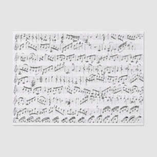 Handwritten Vintage Sheet Music White